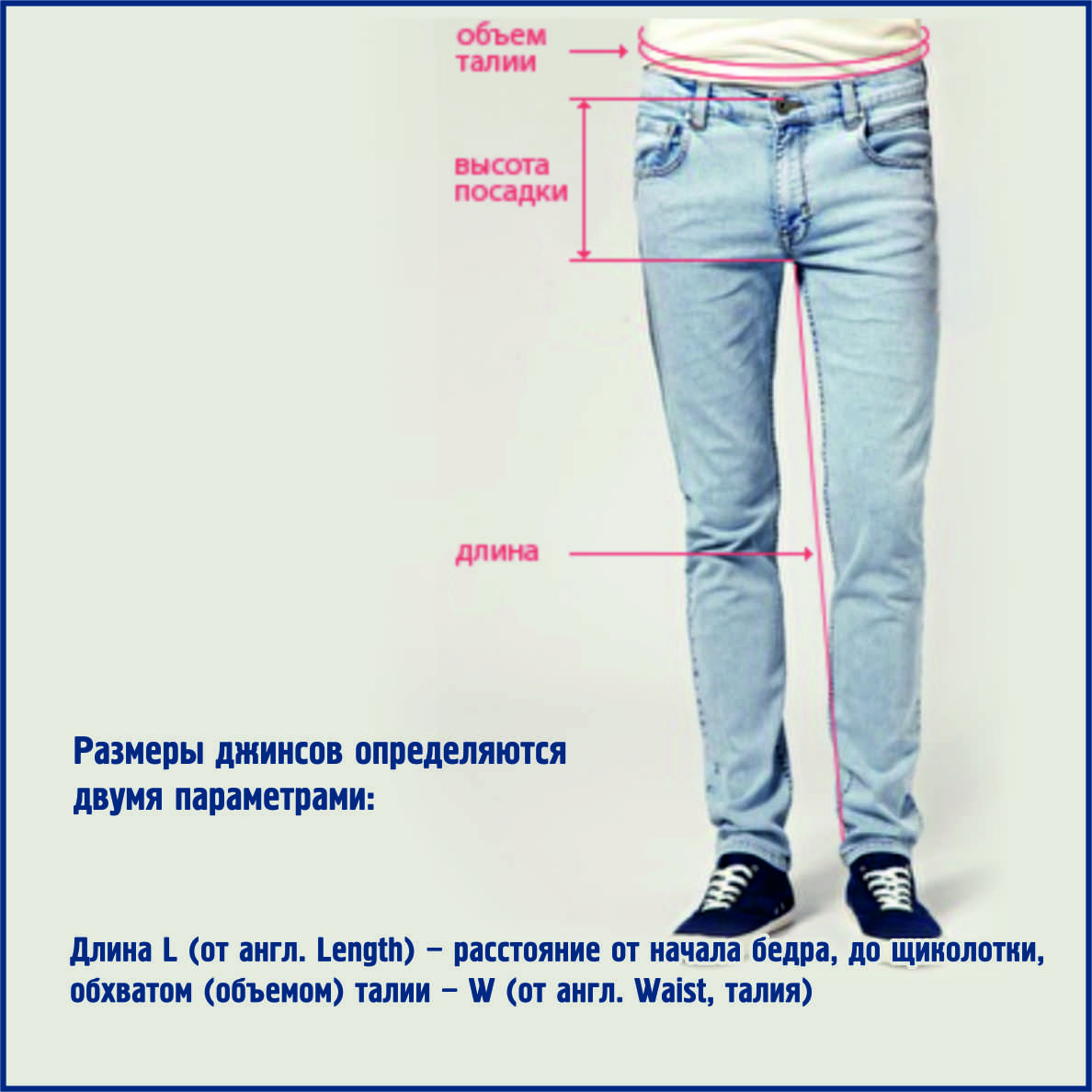 Какой длины носят джинсы